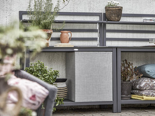 Åminne Outdoor Kitchen Set Grey Aluminium