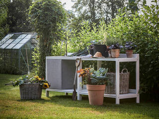 Läckö Outdoor Kitchen Workbench White