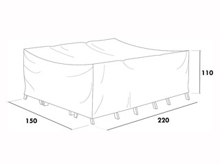 Cover Dining 220X150x110 Cm