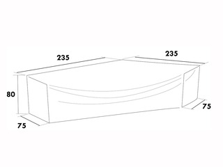 Cover Lounge 235/75X235/75X80 Cm